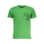 Cavalli Class Green Cotton T-Shirt