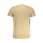 Cavalli Class Beige Cotton T-Shirt CA-28603-L