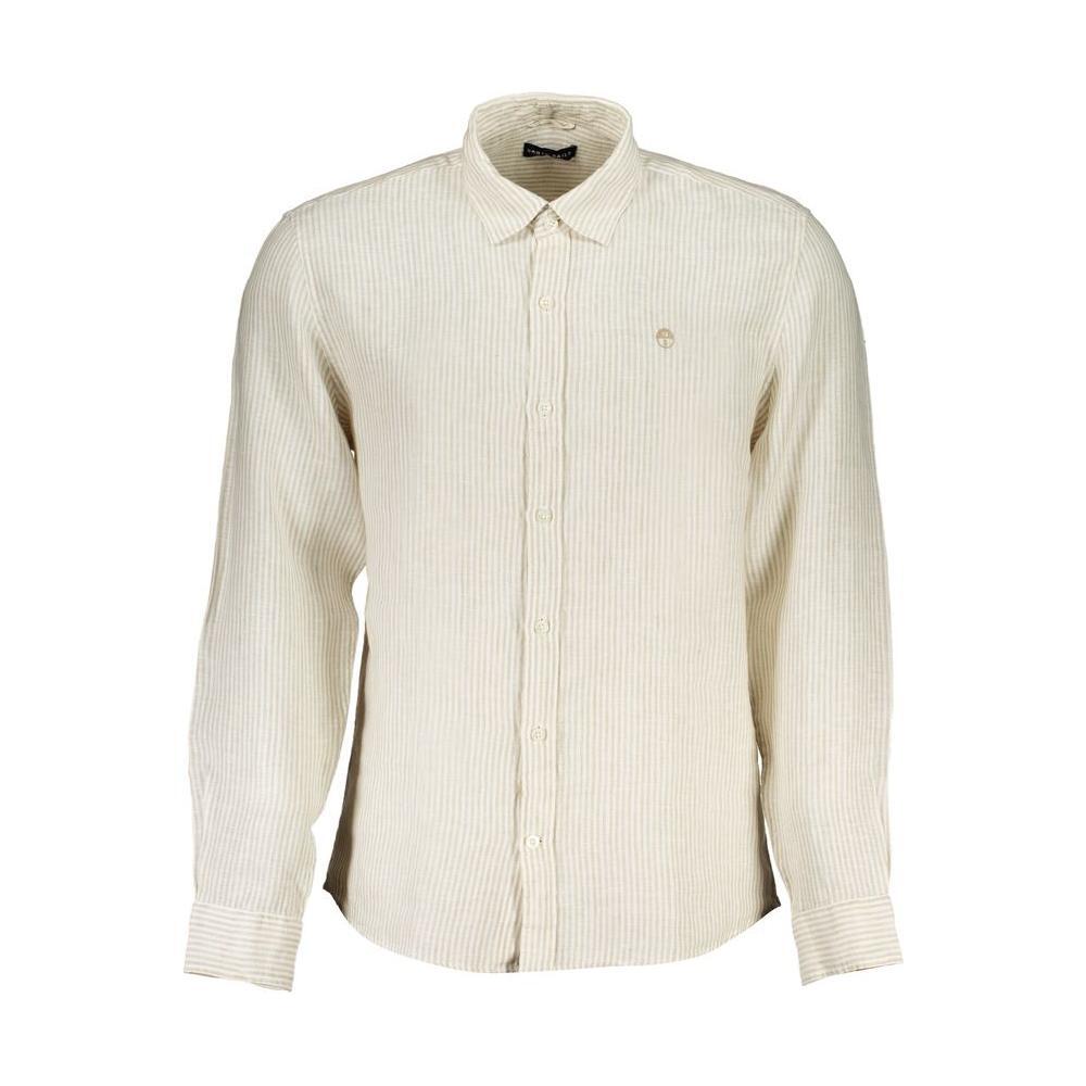North Sails Beige Linen Shirt NO-29722-S