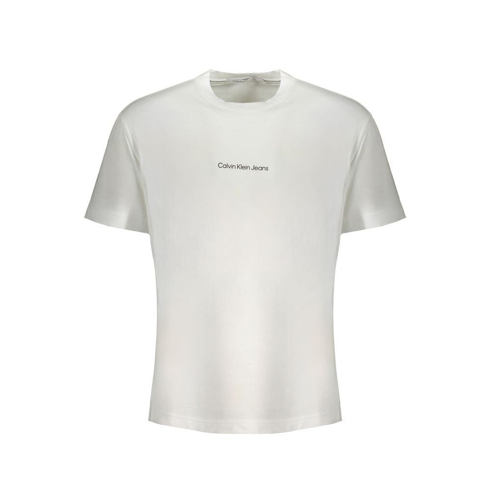Calvin Klein White Cotton T-Shirt CA-31343-XL
