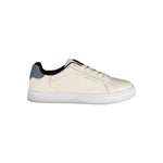 Tommy Hilfiger Beige Leather Women Sneaker