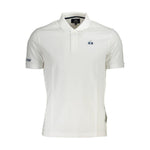 La Martina White Cotton Men Polo Shirt