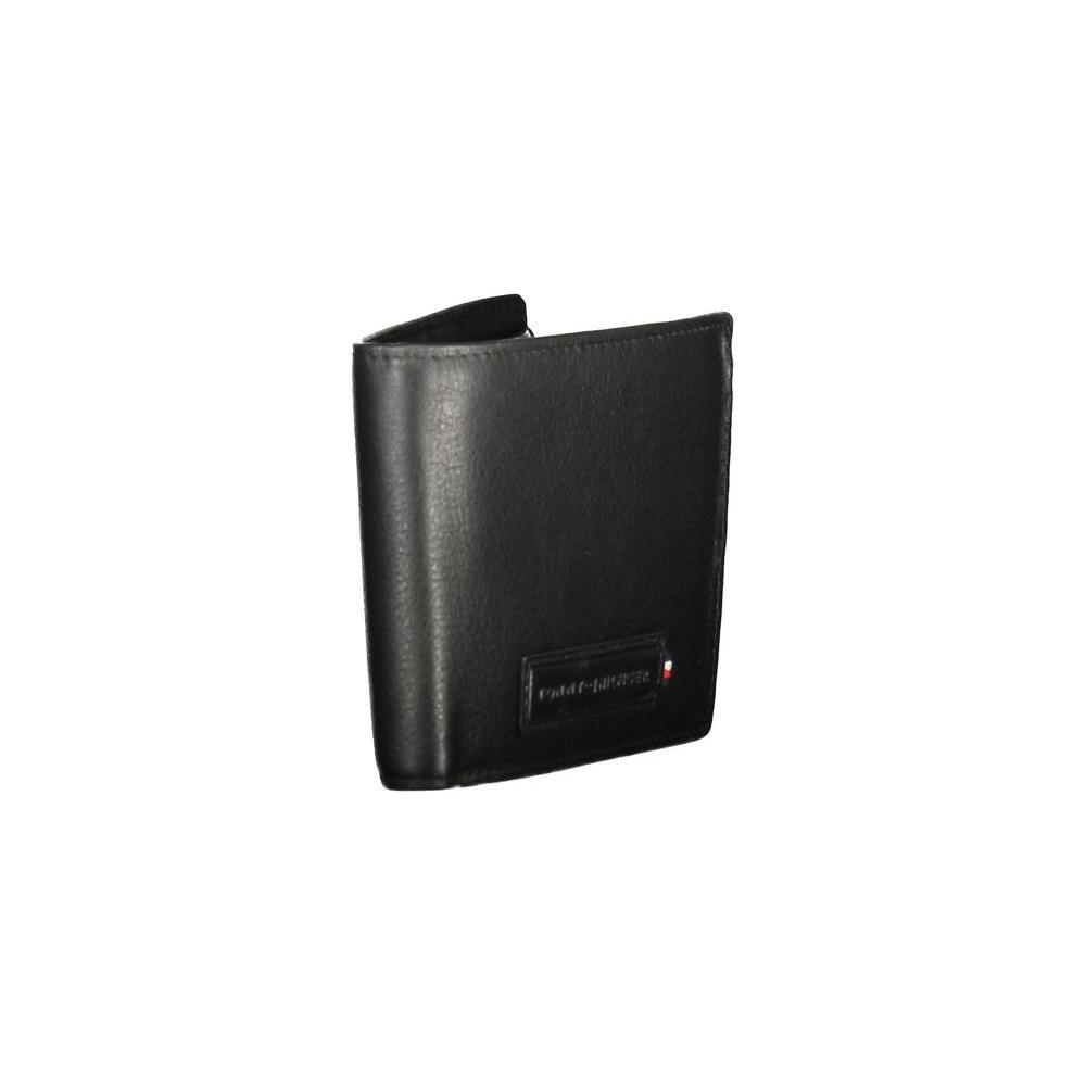 Tommy Hilfiger Black Leather Men Wallet