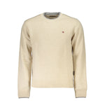 Napapijri Beige Fabric Men Sweater NA-25324-XL