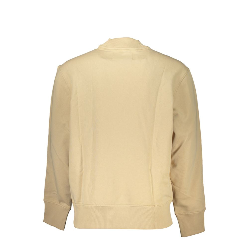 Calvin Klein Beige Crew Neck Logo Sweatshirt CA-27227-S