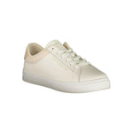 Tommy Hilfiger Beige Leather Women Sneaker