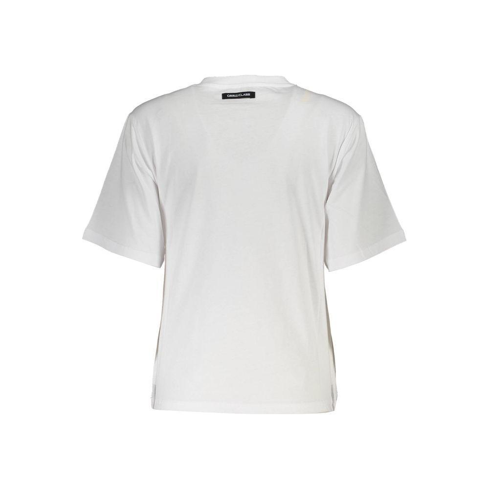 Cavalli Class White Cotton Women Top