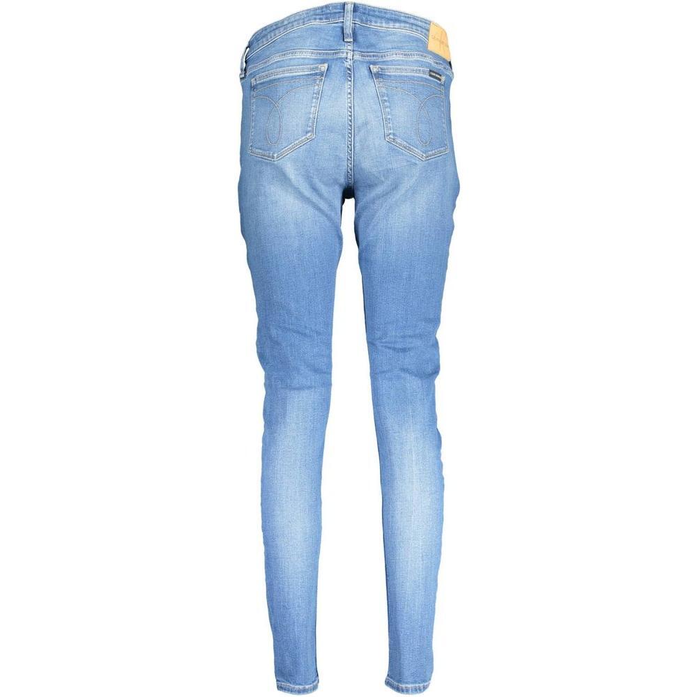 Calvin Klein Blue Cotton Women's Jeans