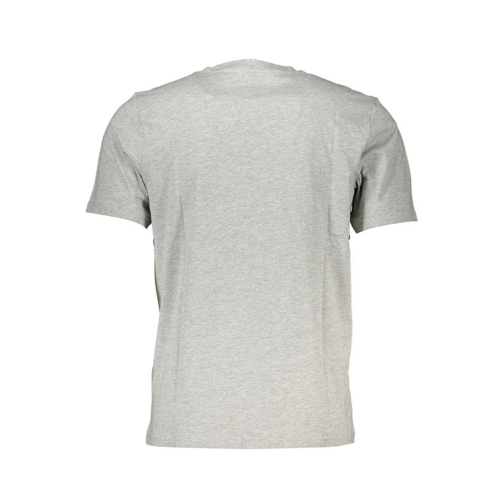 Back view of North Sails Brown Cotton Men T-Shirt showcasing simple style and comfort.