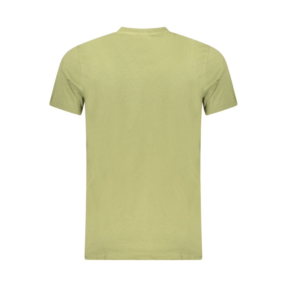 Cavalli Class Green Cotton T-Shirt