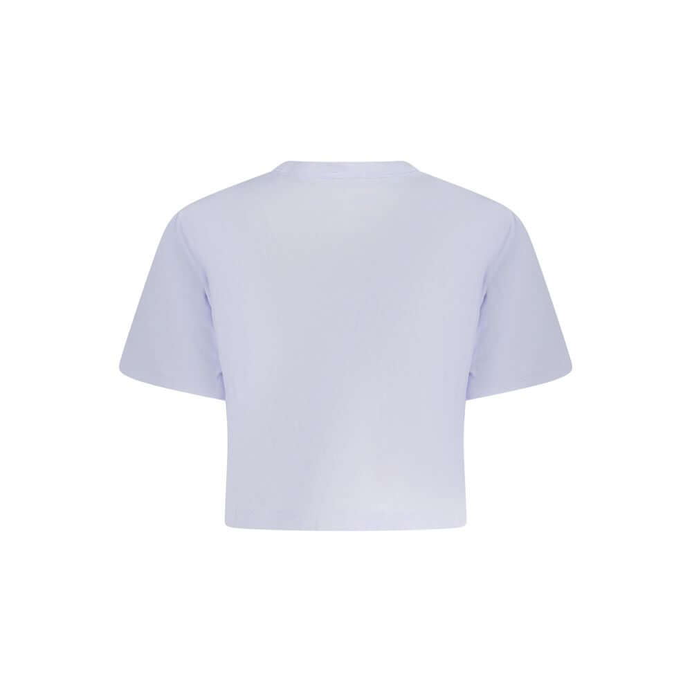 Converse Purple Cotton Women T-Shirt