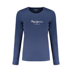 Pepe Jeans Blue Cotton Tops & T-Shirt