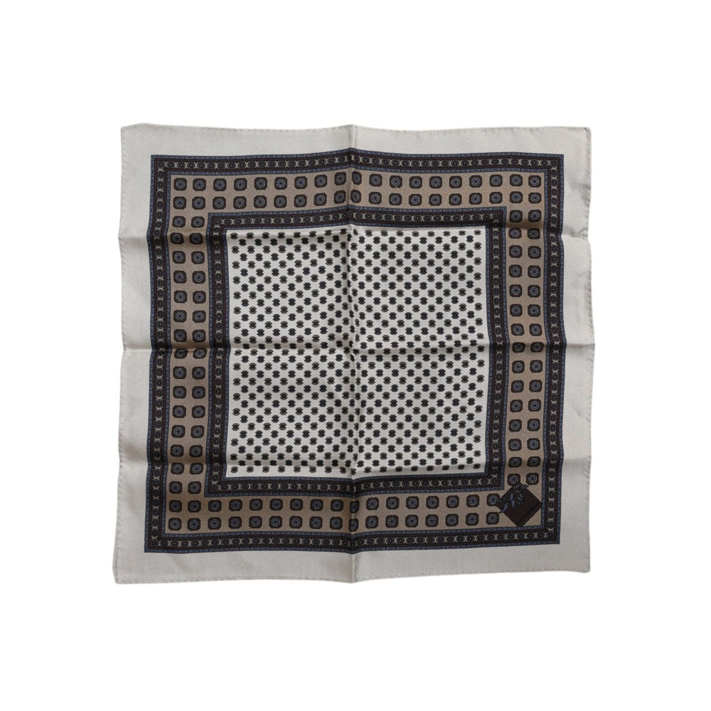 Dolce & Gabbana Multicolor Patterned Square Men Foulard Scarf MS7266