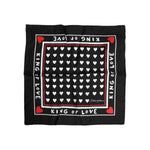Dolce & Gabbana Black Printed Silk Square Men Foulard Scarf