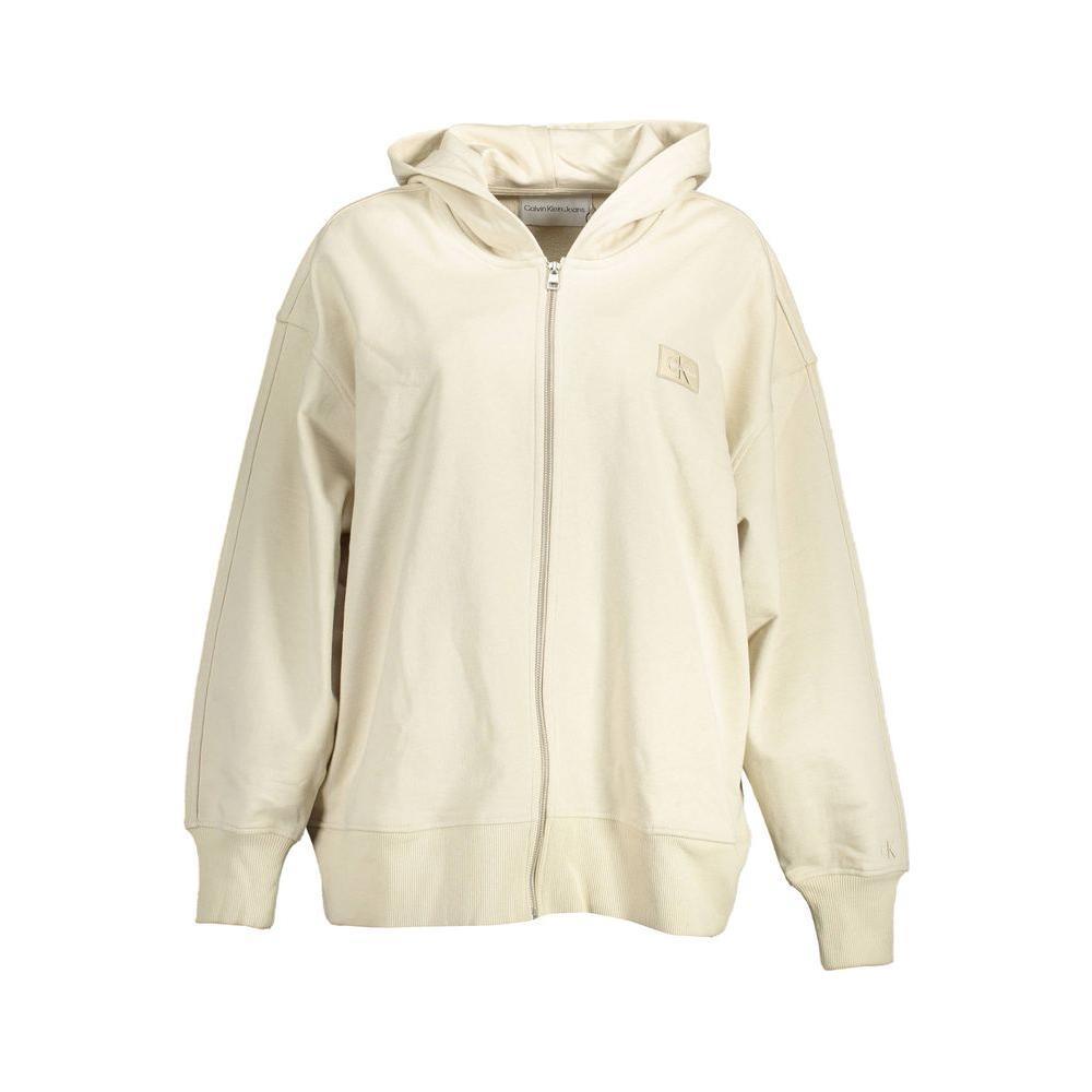 Calvin Klein Beige Cotton Women Sweater CA-15139-XS