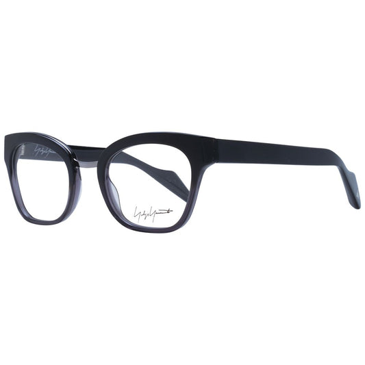 Yohji Yamamoto Black Unisex Glasses Frame