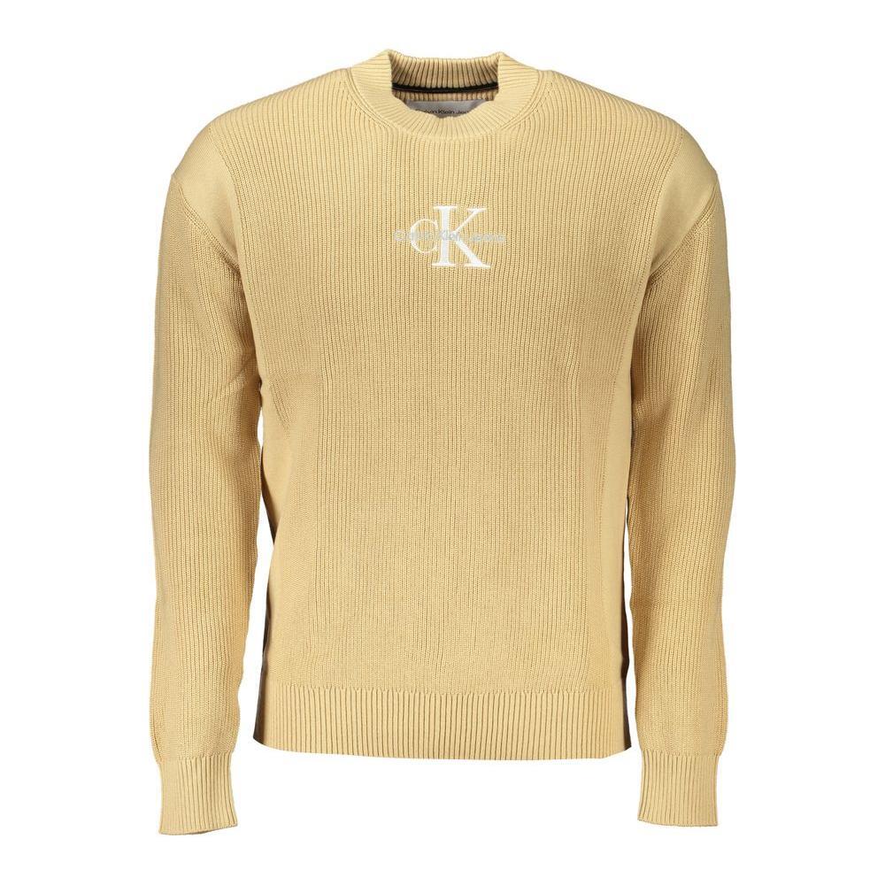 Calvin Klein Beige Cotton Sweater CA-27219-XL