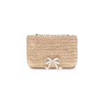 Self-Portrait Raffia Shoulder Bag SEPF25310BRBROWNBB