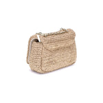 Self-Portrait Raffia Shoulder Bag SEPF25310BRBROWNBB