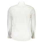 La Martina White Cotton Shirt LA-27600-XXL