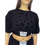 Comme Des Fuckdown Black Cotton Sweater