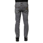 Dolce & Gabbana Gray Cotton Skinny Men Denim Jeans