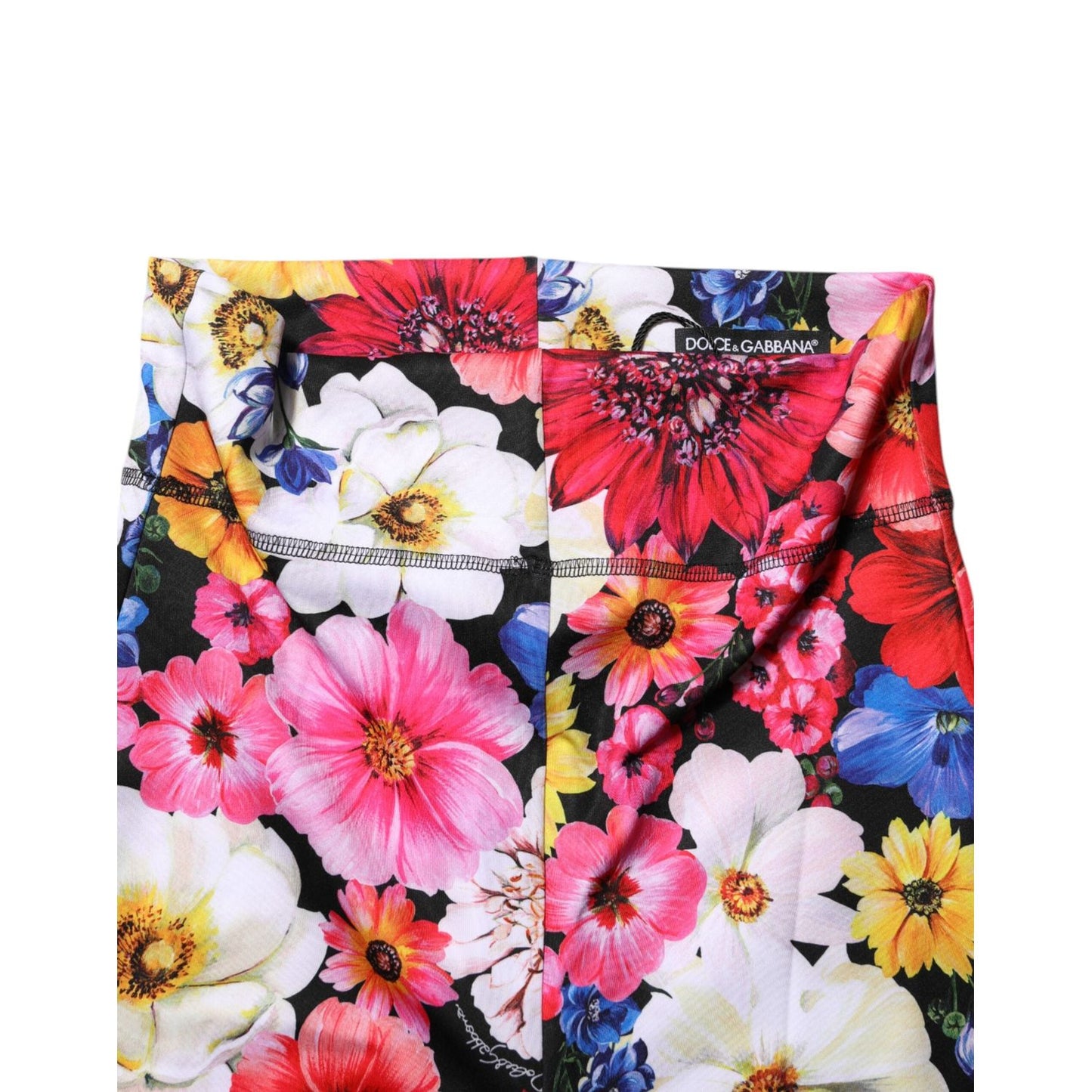 Dolce & Gabbana Multicolor Floral High Waist Leggings Pants PAN74994-40