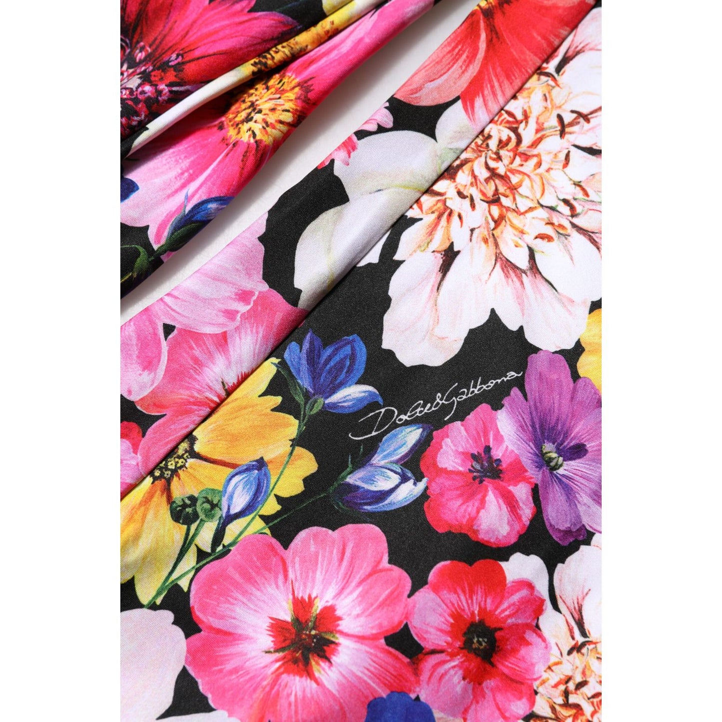 Dolce & Gabbana Multicolor Floral High Waist Leggings Pants PAN74994-40