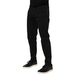 Dolce & Gabbana Black Cotton GOLD Skinny Denim Jeans