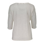 Gant White Linen Tops & T-Shirt GA-4118-L
