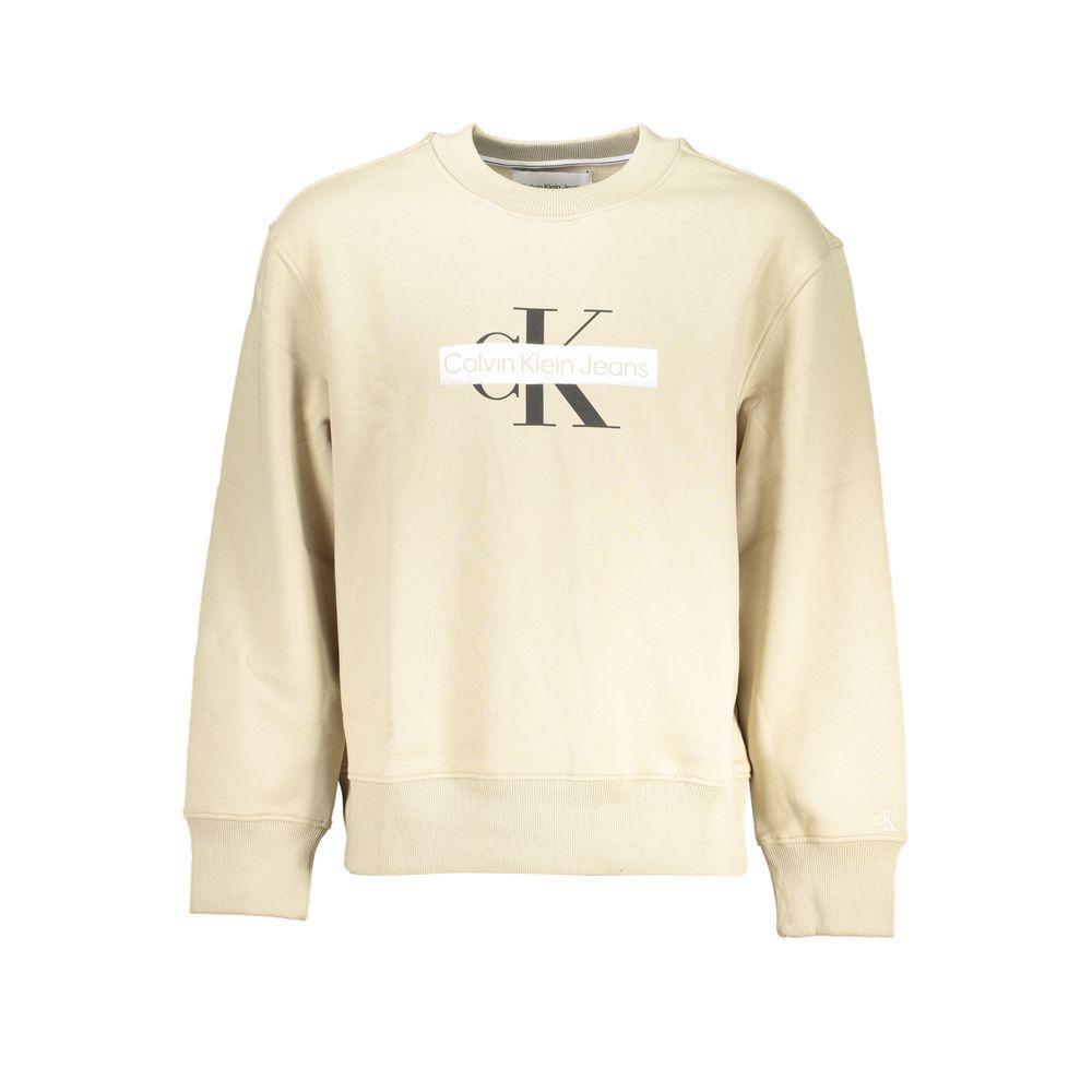 Calvin Klein Beige Cotton Sweater CA-25466-L