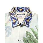 Dolce & Gabbana Multicolor Jungle Print GOLD Formal Shirt