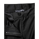 Dolce & Gabbana Black Viscose High Waisted Hot Pants Shorts