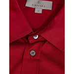 Canali Red Cotton Shirt