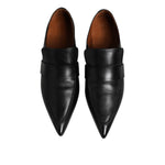 Marsell Black Soft Leather Loafer Pointed Toe Slip On Shoes