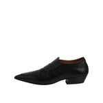 Marsell Black Soft Leather Loafer Pointed Toe Slip On Shoes