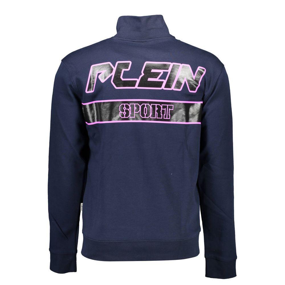 Plein Sport Blue Cotton Sweater