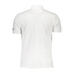 La Martina White Cotton Polo Shirt LA-13246-M