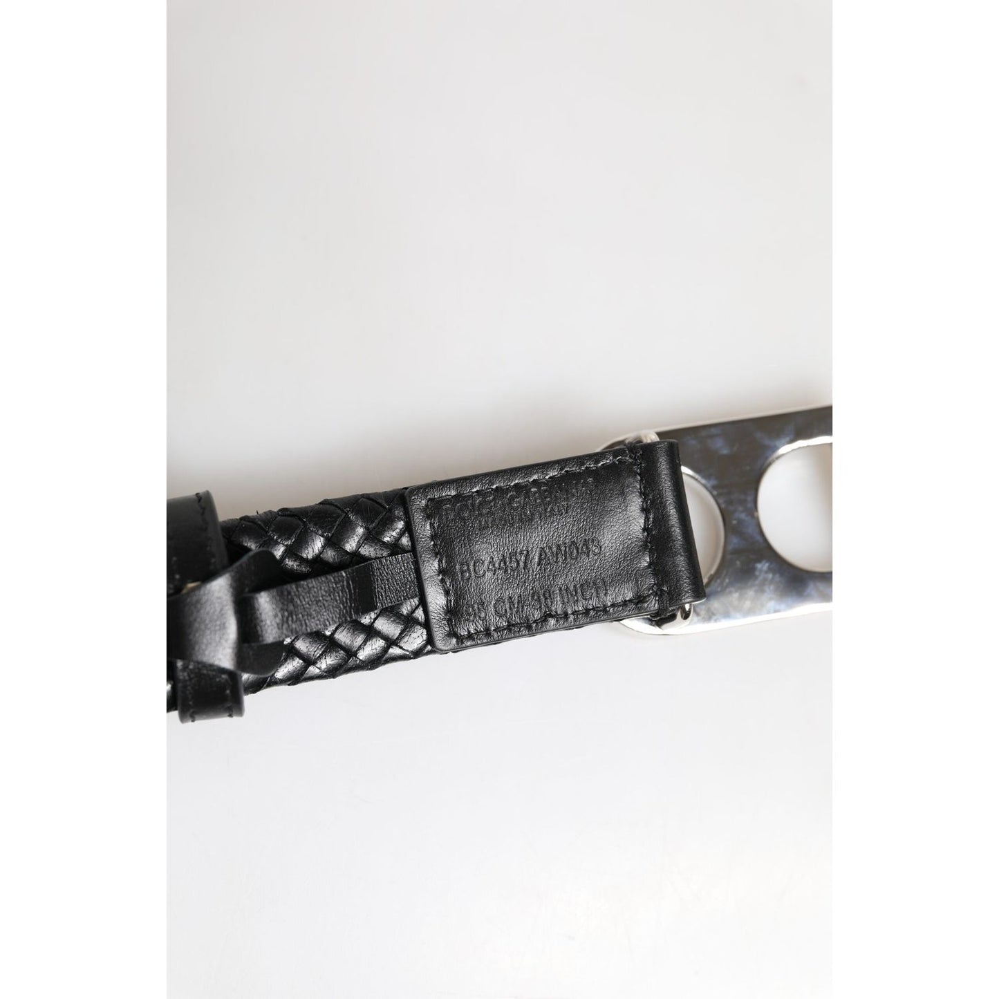 Dolce & Gabbana Black Classic Leather DG Logo Buckle Belt