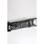 Dolce & Gabbana Black Classic Leather DG Logo Buckle Belt