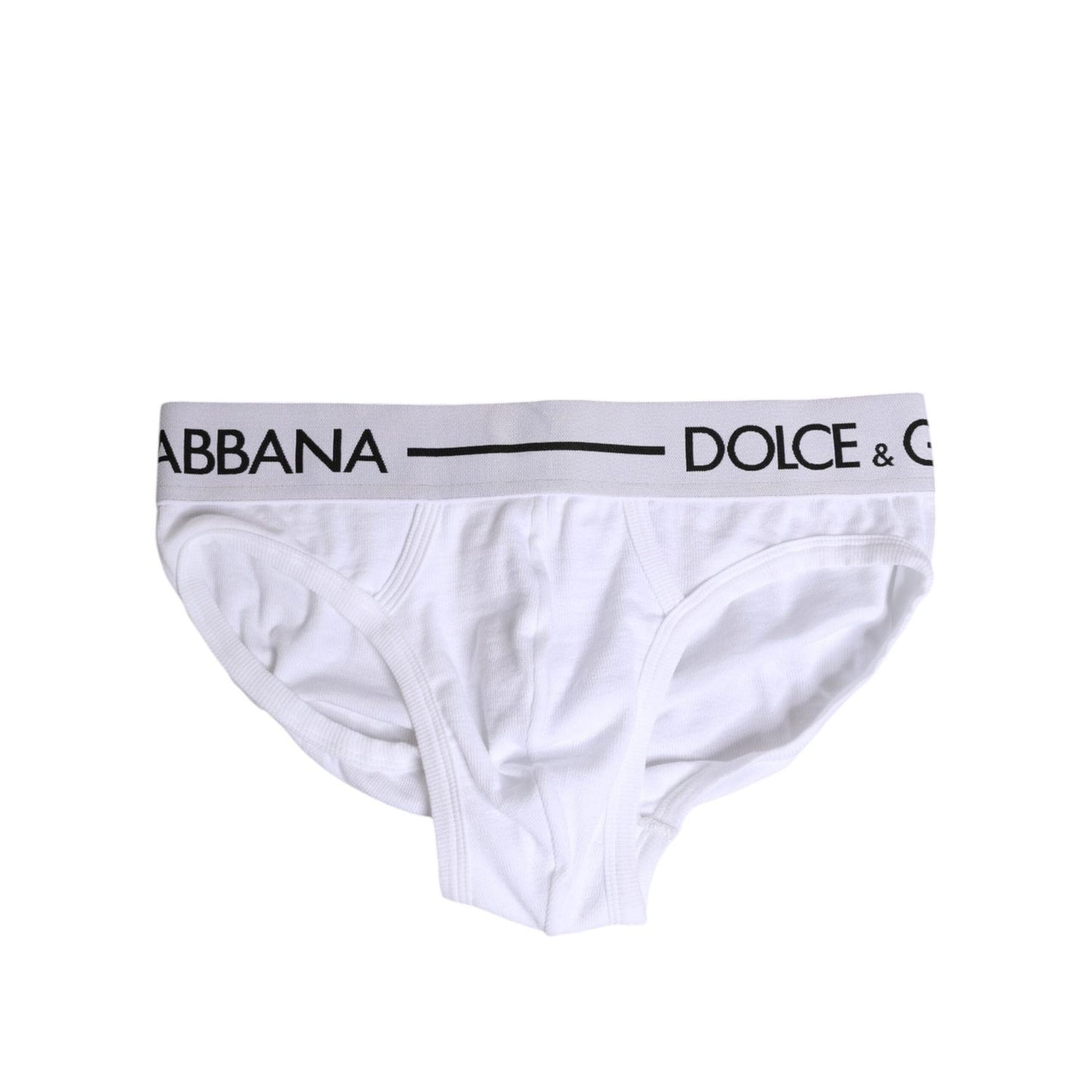 Dolce & Gabbana White Cotton Stretch Regular Brief Underwear