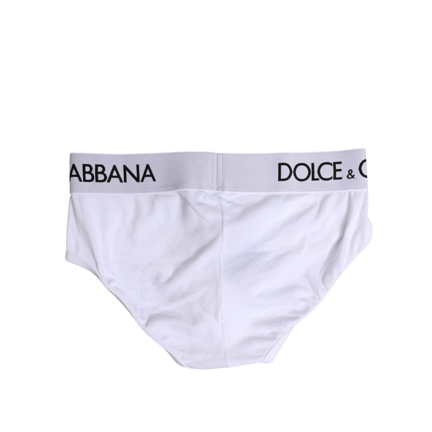 Dolce & Gabbana White Cotton Stretch Regular Brief Underwear BIK1744-4