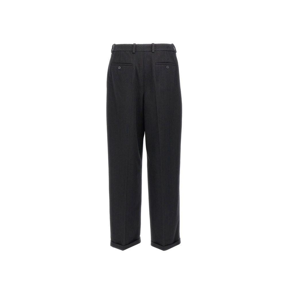Saint Laurent Cashmere And Wool Flannel 90'S Striped Pants