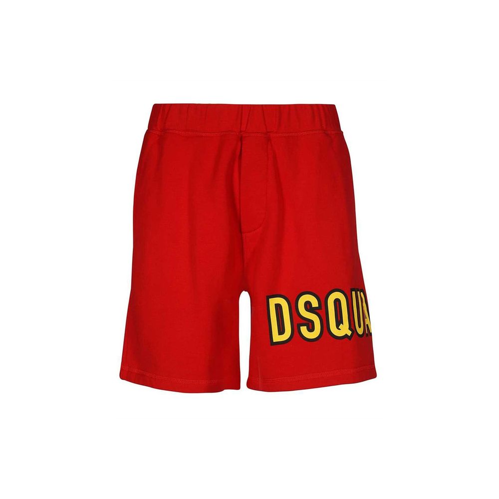 Dsquared² Red Cotton Shorts