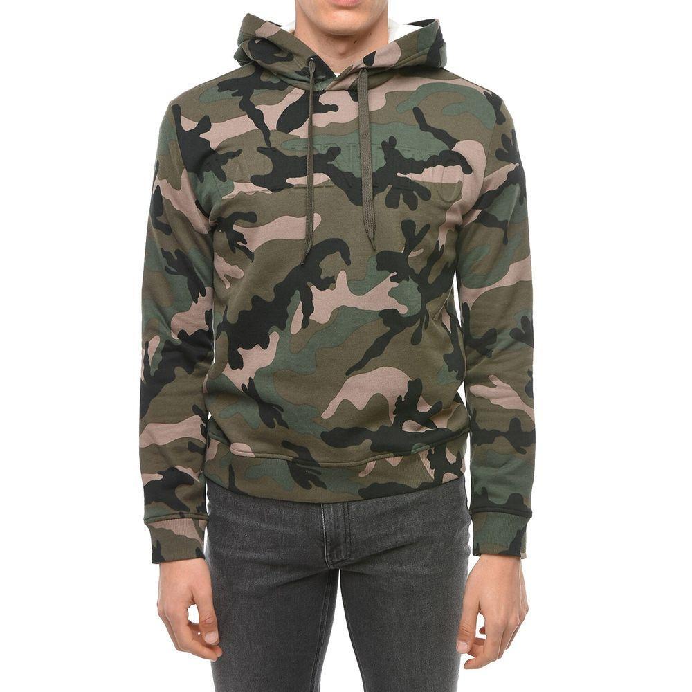 Valentino Camouflage Pattern Hoodie Sweatshirt
