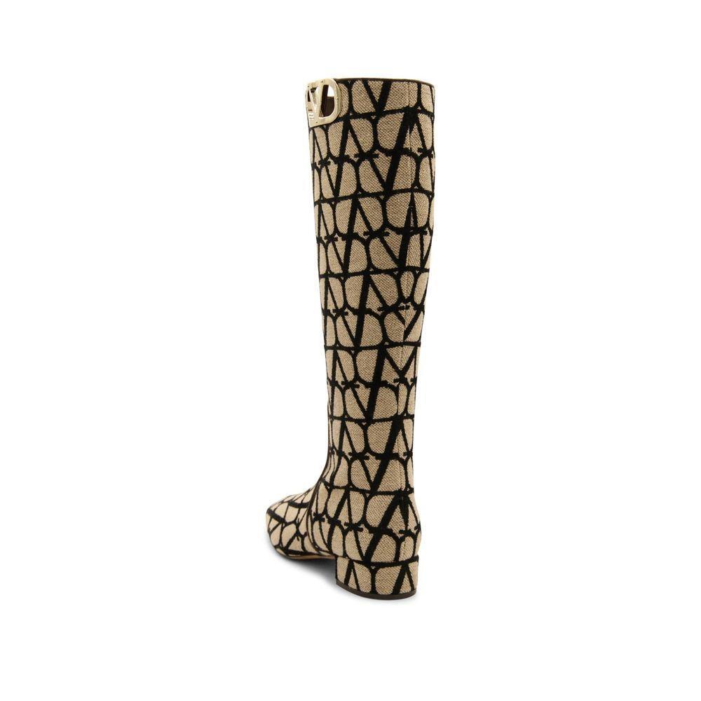 Valentino Garavani Canvas Logo Boots VA-8736597377236-EU37.5/US7.5