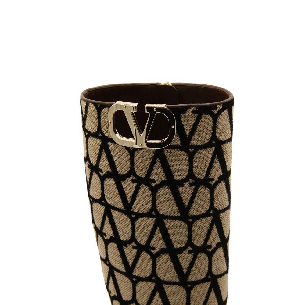 Valentino Garavani Canvas Logo Boots VA-8736597377236-EU37.5/US7.5