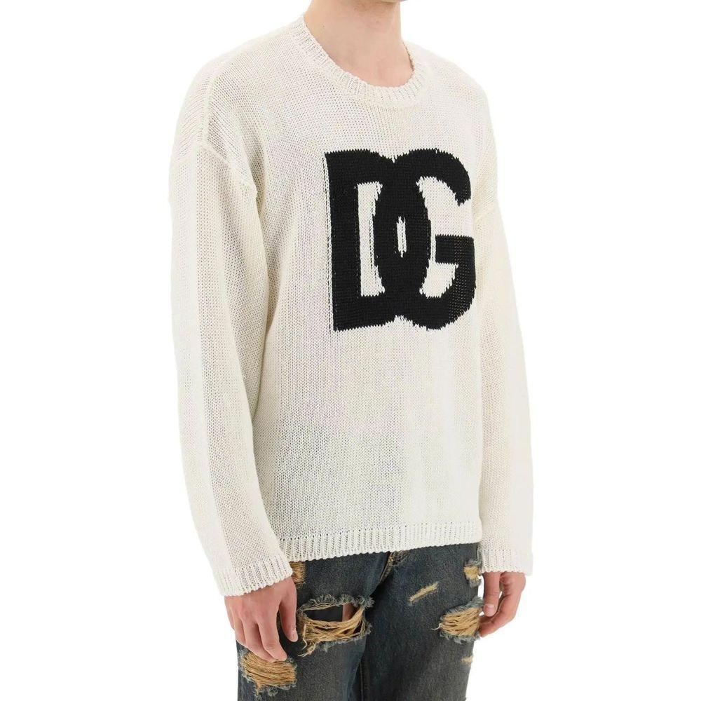 Dolce & Gabbana Linen Logo Sweater DO-8736353943764-M