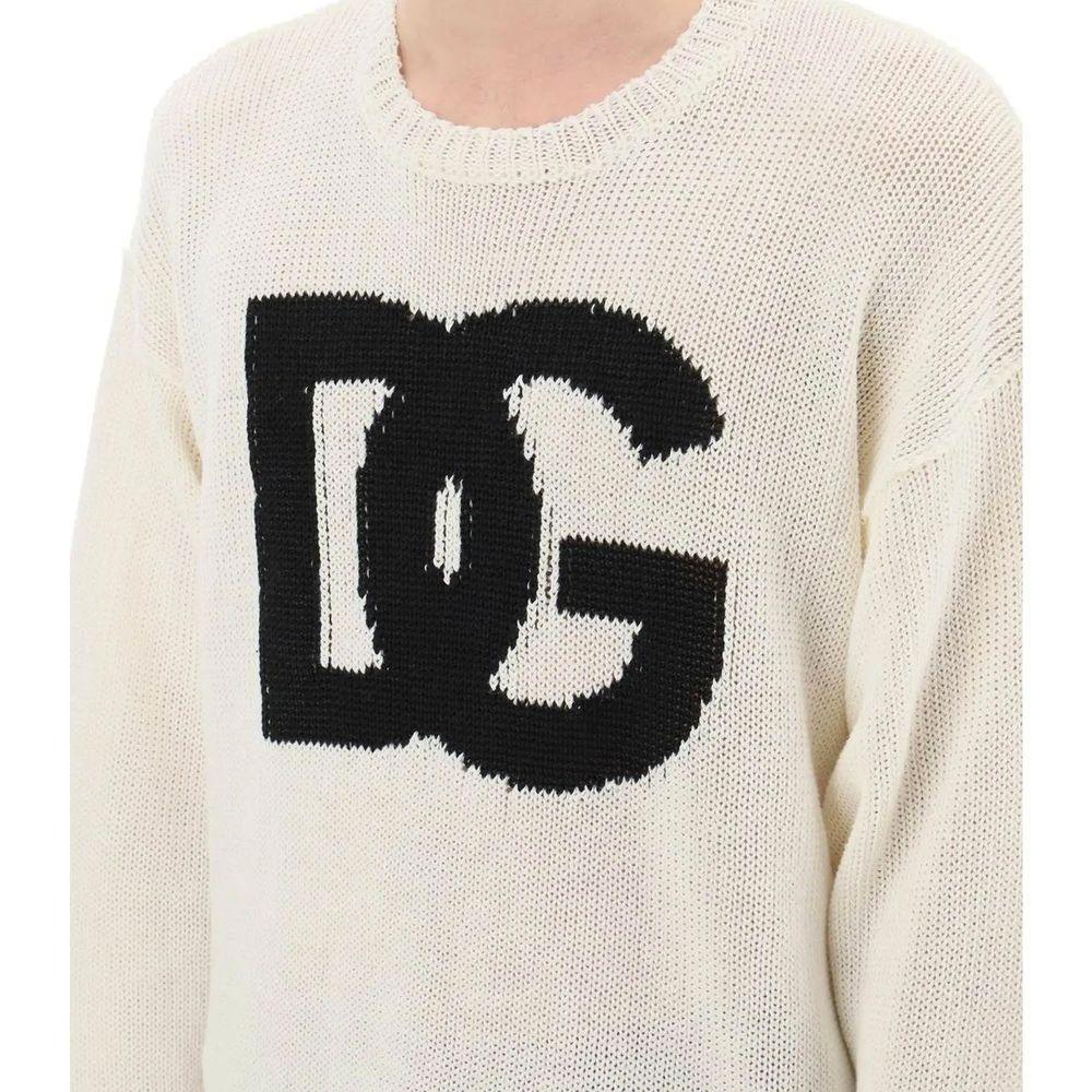 Dolce & Gabbana Linen Logo Sweater DO-8736353943764-M