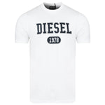 Diesel White Cotton T-Shirt DI-15778-S